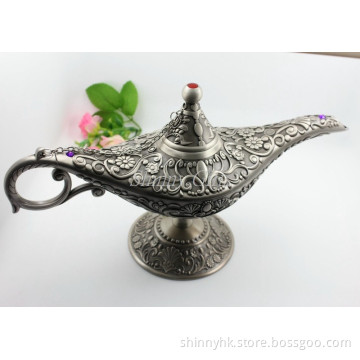 Shinny Gifts Metal Antique Brass Oil Lamp
